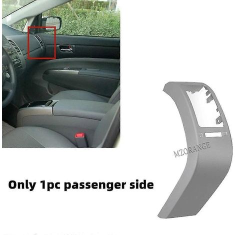 Cache de grille d'aération de tableau de bord pour Toyota Prius 2004-2009, argenté, côté passager (1 pièce). Accessoires auto. (1/5)
