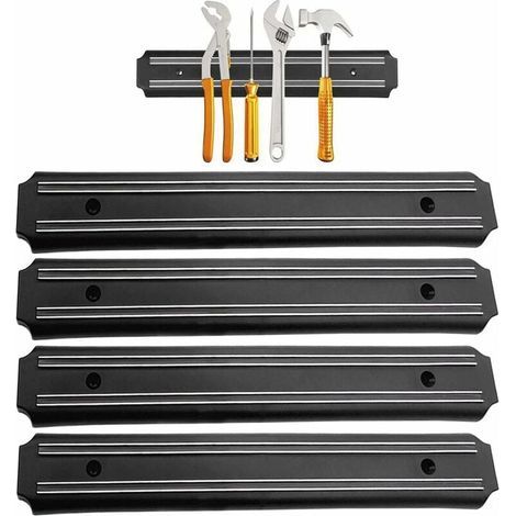 Porte Outils Mural magnetique 4 Pieces 33 cm x 5 cm Barre magnetique Outillage Barre aimantée pour Outils Panneau Porte Outils Barre aimantée Barre aimantée Barres magnétiques pour Outils (1/5)