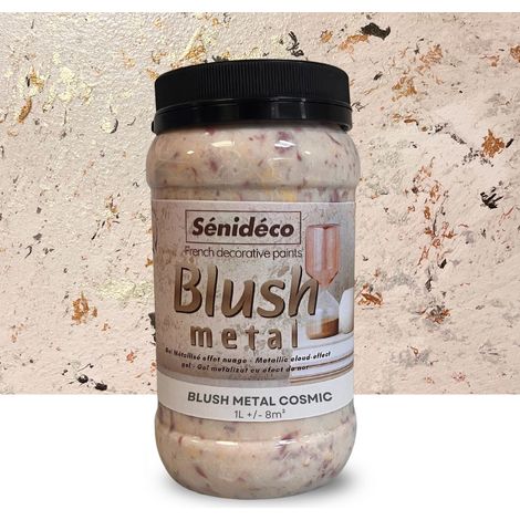 Peinture métallisée effet nuage – BLUSH METAL Kit Sous-couche Beige + Gel Cosmic pour 12m² (1/5)