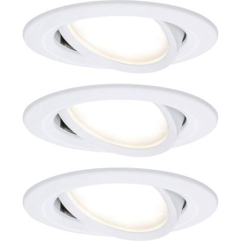 93485 Nova Spot encastrable jeu de 3 LED LED 18 W blanc mat (1/5)