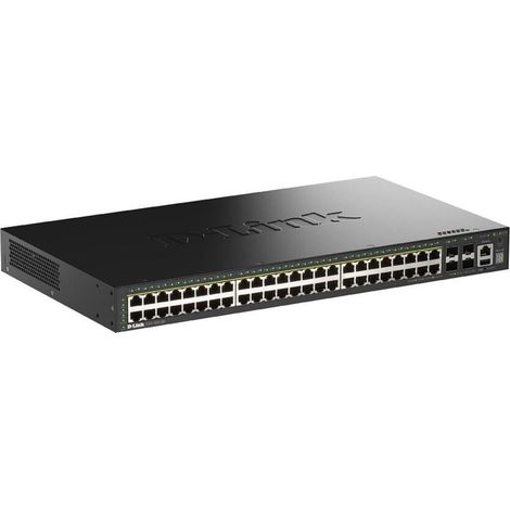 D-Link DGS-1530-52/E, conmutador/interruptor negro