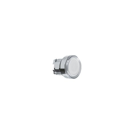 Harmony XB4 - tête poussoir lumineux affleurant - lisse - Ø22 - blanc  - ZB4BW31 (1/3)