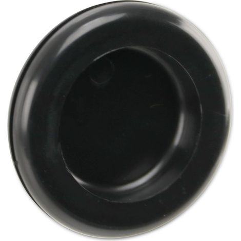 KSS Passe-câble en PVC, noir, épaisseur de plaque 1,5, Ø trou 25, fermé, 1 pièce