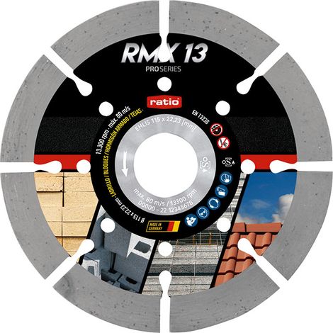 Disco Segmentado Láser RMX13 Ø115mm RATIO