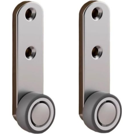 Lot de 2 Roulettes robustes pour portes coulissantes – Support inférieur et roulettes de pied pour un coulissement fluide et silencieux – Système de poulies en caoutchouc nylon – Compatibilité univers (1/3)