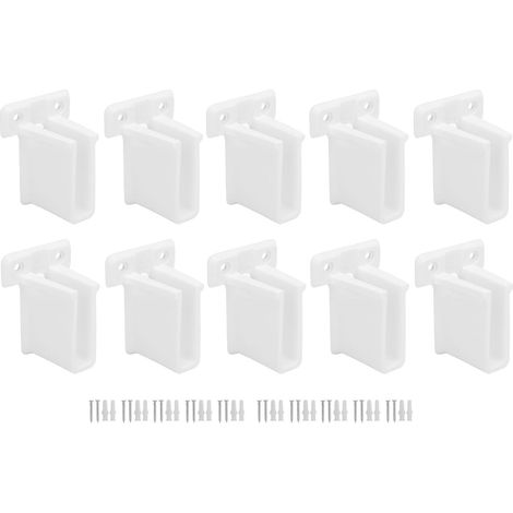 Ensemble de 10 supports d'étagère robustes en fil ABS pour placards (1/5)
