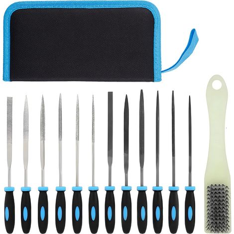 Juego De Limas - 13 Piezas Acero Aleado - Para Metal Madera Plástico Joyería - Uso Profesional Y Doméstico - Set Completo (1/5)