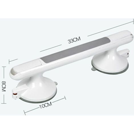 Poignées de sécurité pour baignoire, poignées de douche, barre d'appui murale avec ventouses, sans perçage, poignée de salle de bain pour personnes âgées et handicapées ( (1/5)
