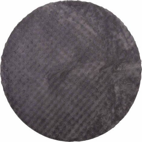 Tapis de surface Rond SIROLO Anthracite Ø 160 CM Polyester