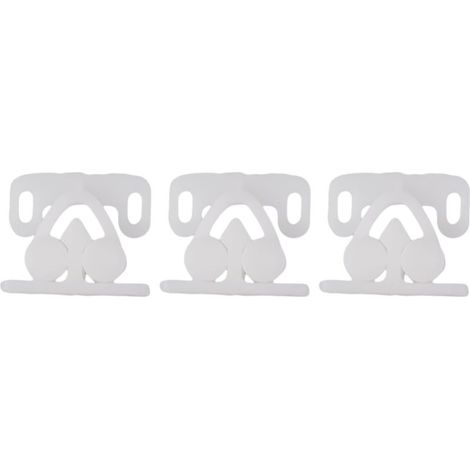 Lot de 3 loquets à ressort pour porte d'armoire, plastique ABS (1/5)