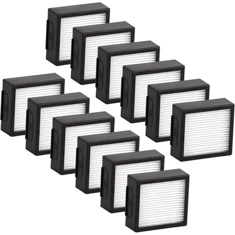 (12 Pièces) Combo J7+ Filtre HEPA De Remplacement Compatible Avec Les Accessoires De Filtres HEPA Pour Aspirateur Robot iRobot Roomba Combo J7+/ Combo j9+ (1/5)