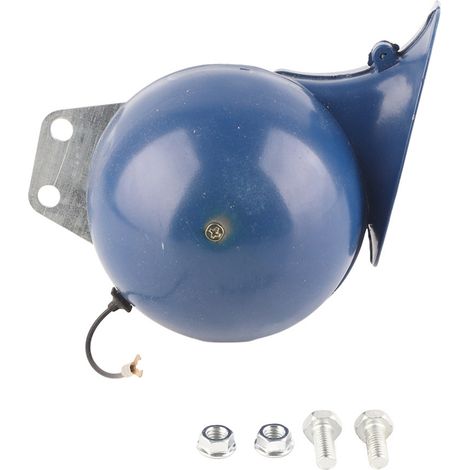 Avertisseur sonore universel 8V 110dB corne électrique escargot trompette à air pour voiture moto camion bateau 9A bleu (1/5)