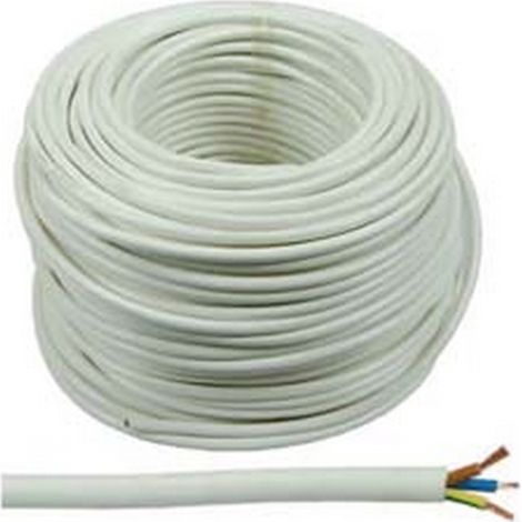 100MT CAVO ELETTRICO MULTIPOLARE SIMILGOMMA BIANCO H05VV-F - 3x mmq.2,5 colore bi