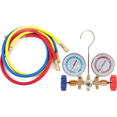 Outil de climatisation réfrigérant, kit de jauge de collecteur AC, large application économique pour R502 R-12 R-22