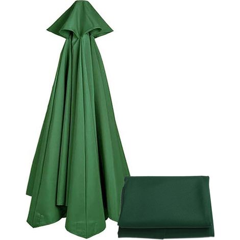 Auvent de rechange 3x3 remplacement 6 nervures, remplacement parasol, remplacement parasol auvent (auvent seulement),Vert