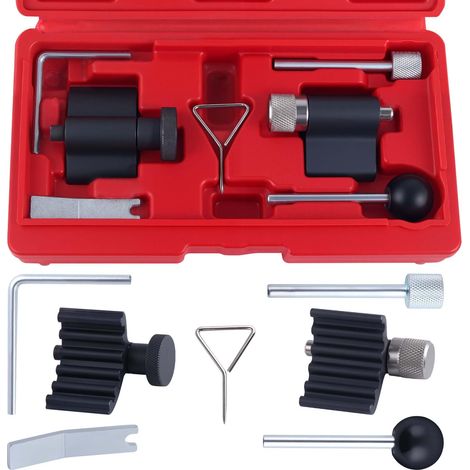 Union – Outil de réglage de chaîne pour moteurs VW 1.2-2.0 TDI/SDI – Kit 7 pièces avec outils d'arbre à cames – Coffret pratique (1/5)