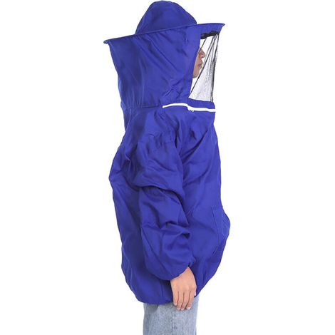 Professionelle Schutzjacke für Imker – Blaue Imkerausrüstung