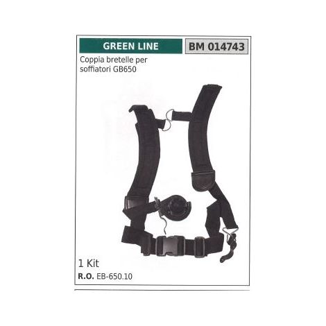 Par de arneses para soplador GB650 GREEN LINE