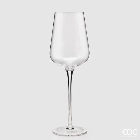 EDG Enzo De Gasperi Calice Vino Bianco H 27,5 Cm D 9 Cm 500 Ml Vetro Cf 4 Pz