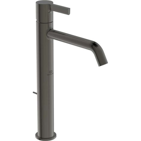 Miscelatore lavabo JOY sporgenza 170 mm grigio magnetico con base allungata, con scarico. STANDARD IDEALE (1/5)
