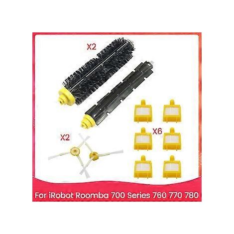 Pièces détachées pour les modèles des séries 700, 760, 770 et 780 : brosse rotative à poils et flexible, brosse latérale, filtre HEPA (1/5)