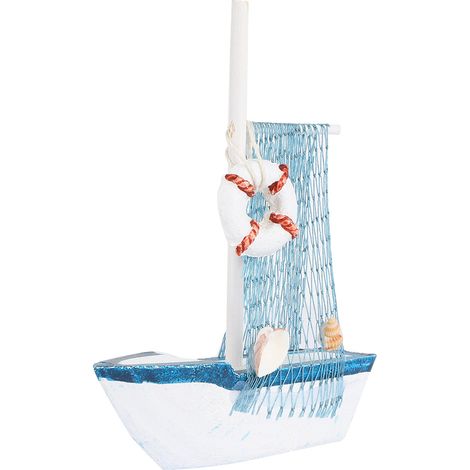 Handgefertigtes Segelbootmodell aus Holz im mediterranen Stil, Vintage-Stil (Boje). (1/5)