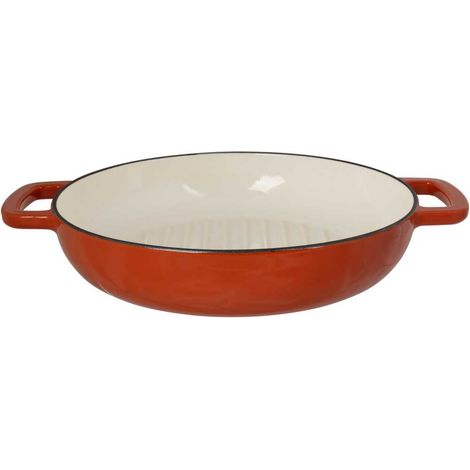 Grill pan - COSY & TRENDY - FONTESTIC - Ghisa smaltata - Ø28 cm - Tutti i fuochi compresa induzione - Ruggine (1/4)