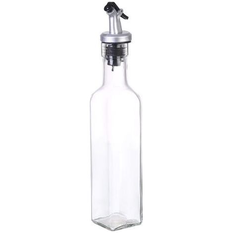 Bouteille Huile Olive, Distributeur D\\'huile d\\'olive, Flacons en Verre Et Bec Verseur pour Cuisine, avec Bec Verseur sans Goutte, Récipient à Condiments Liquides, 250ml (1/5)