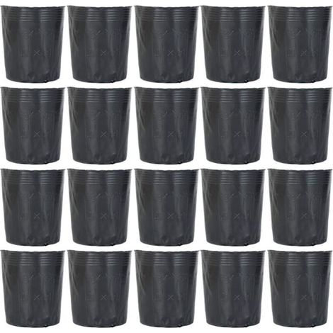 Lot de 300 Pots Plastique pour Semis 9X9 Cm avec Drainage Supports pour Pépinière De Fleurs Et Légumes Réutilisables Et Légers pour Jardinage (1/5)