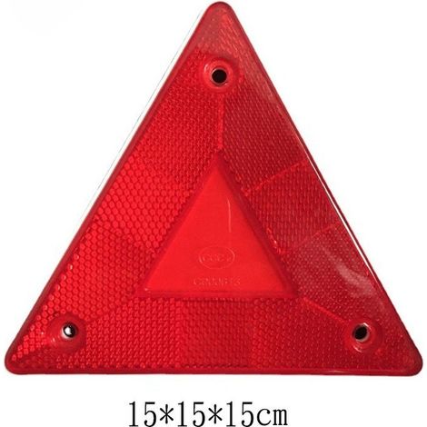 Lot de 2 réflecteurs triangles pour remorque à visser