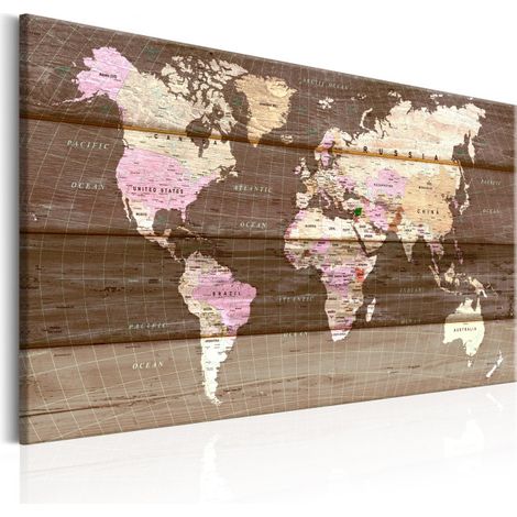 Tableau Imprimé "The Wooden World" 40 x 60 cm (1/2)
