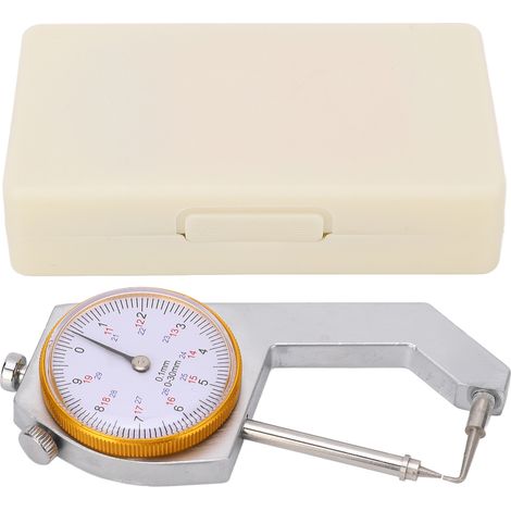 Arretierbares, gebogenes Dickenmessgerät mit Skala, 0–30 mm Genauigkeit, 0,1 mm Dickenmesszähler (1/5)