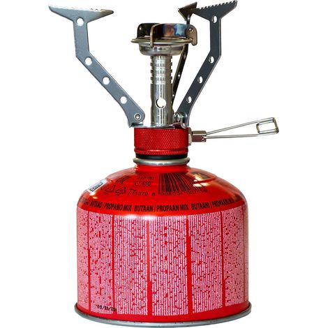 Kit Réchaud gaz pliable compact 4.5 kW pour Bouteille Butane Propane Camping Haute montagne KEMPER (1/5)