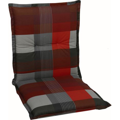 GO-DE Niederlehner-Auflage 100x50x8 cm rot Sitzkissen Sitzpolster Sitzauflage
