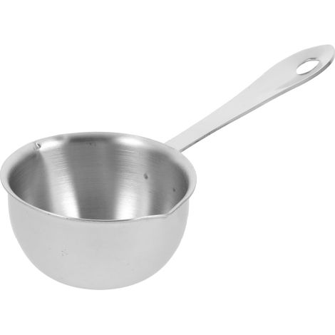 Casserole à Lait Petite Acier Inoxydable Pot de Cuisine avec Bec Verseur Ustensile pour Fondre Beurre Fromage et Autres Aliments (1/5)