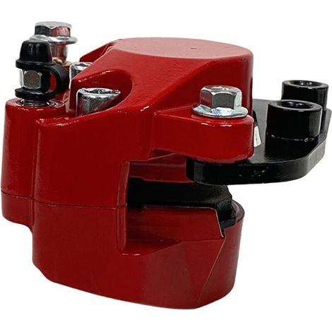 Étriers de moto compatibles avec Trasero Rojo Para Italika Vort-x250 F15020392, double piston, force de freinage puissante. (1/3)