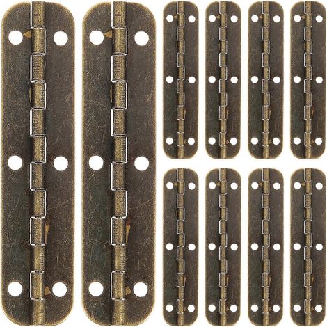 jeu de charnières de piano, charnières de table longue, charnières affleurantes, charnières à 180 degrés, charnière de piano-6.5x1.5cm (1/2)