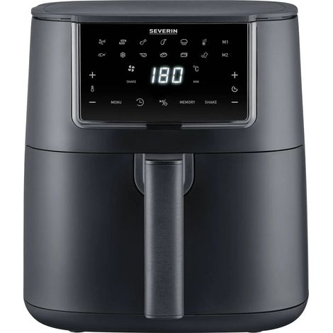 [GEBRAUCHT] B-Ware Severin Fritteuse Heißluftofen Airfryer Schwarz Xxl Korb 7 L 1700 W Display