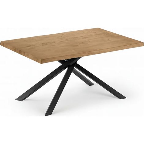 Blake, Tavolo allungabile con top impiallacciato Rovere (100cm X 200/300cm H. 76cm) Made in Italy Duzzle (1/5)