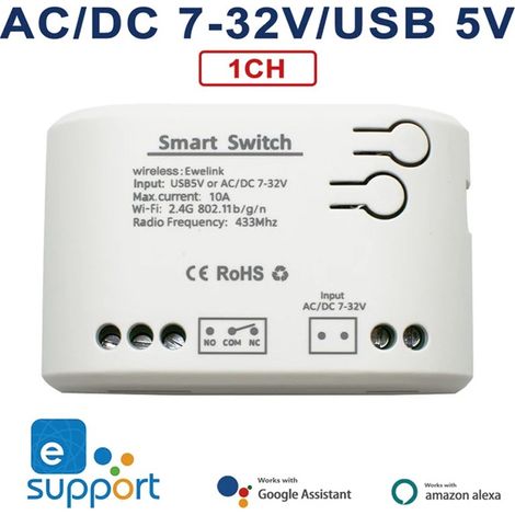 Modulo Relè 7-32V Smart Wifi con Telecomando RF433 Compatibile con eWeLink  1