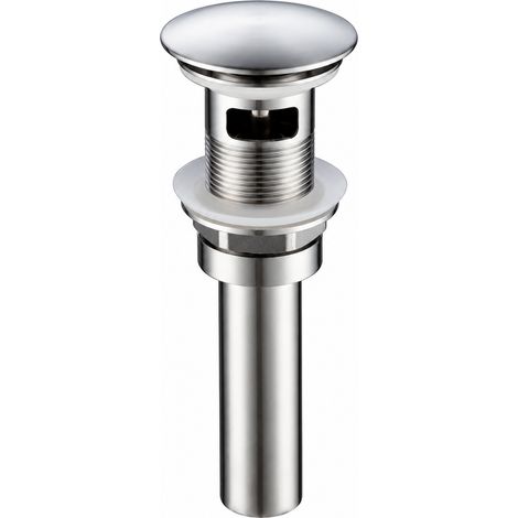 Bonde lavabo pop-up Modèle B avec trop-plein SBW007 inox 304 24 × 7,5 × 7 cm 550 g – Livraison gratuite (1/5)
