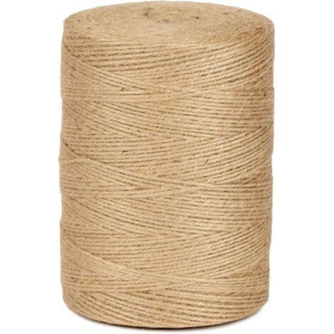 Ficelle Jute Naturel 2mm Bobine 800 m La Cordeline CJN34, pour jardinage, bricolage, activités manuelles et DIY (1/5)