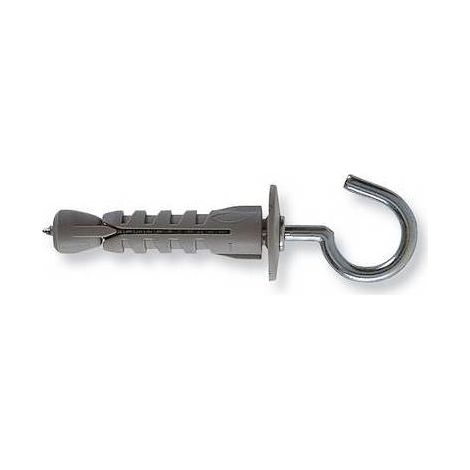 100 x CHEVILLES EN NYLON POUR PLÂTRE AVEC &OEligILLET OUVERT Dimensions : diamètre 9 mm