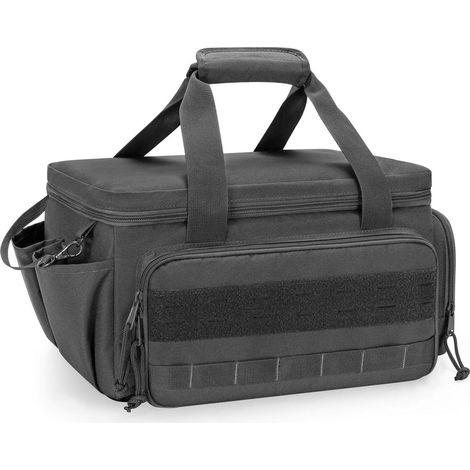 Robuste Werkzeugtasche (35,5 cm / 14 Zoll), tragbare Aufbewahrungstasche aus Polyurethan und EVA mit Reißverschlusstasche für Elektrowerkzeugzubehör (1/5)