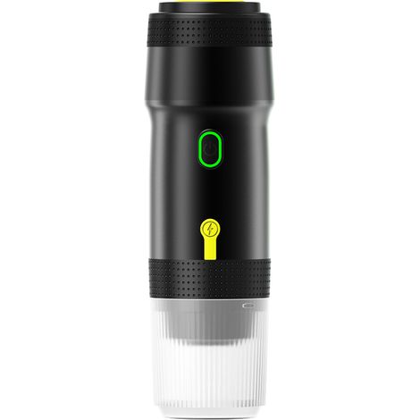 Green Mobility-Machine à expresso portable 3 en 1, auto-chauffante, pour capsules et café moulu, pour les voyages, le camping-car, la randonnée et le camping (1/5)
