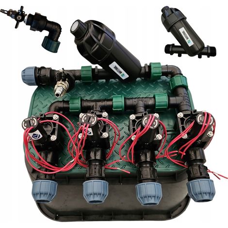 Ensemble Hunter 4 sections : collecteur avec filtre et compresseur, puisard, PE 25 (1/5)