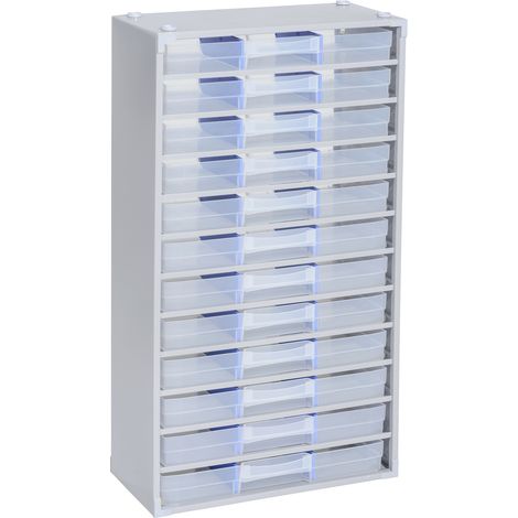 Allit 464800 Kleinteilmagazin VarioPlus ProM 57/36 (B x H x T) 300 x 565 x 140 mm Silber, Transpar (1/5)