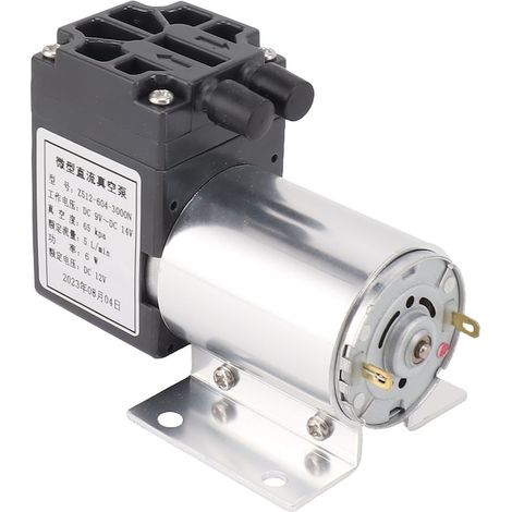 Pompe à vide 12 V, 6 W, 65-120 kPa, 5 L/min, 6 cm (1/5)
