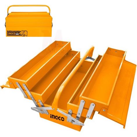 Cassetta porta attrezzi acciaio 400 X 200 X 195 mm - Ingco HTB03 (1/6)