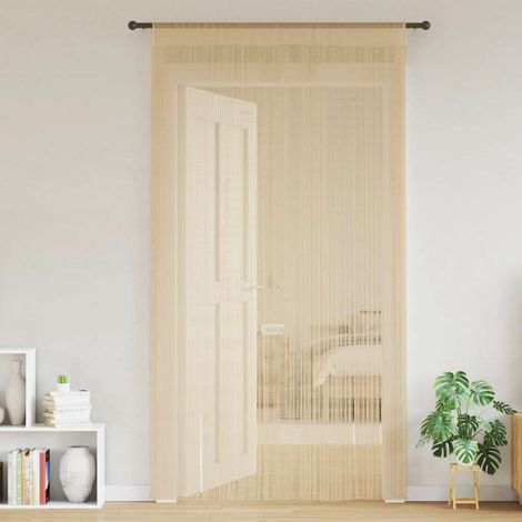 Maison Exclusive - Fadenvorhänge 2 Stk. 140 x 250 cm Beige